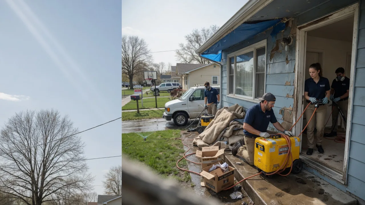 Basement Flood Cleanup in Ozawkie, KS near me